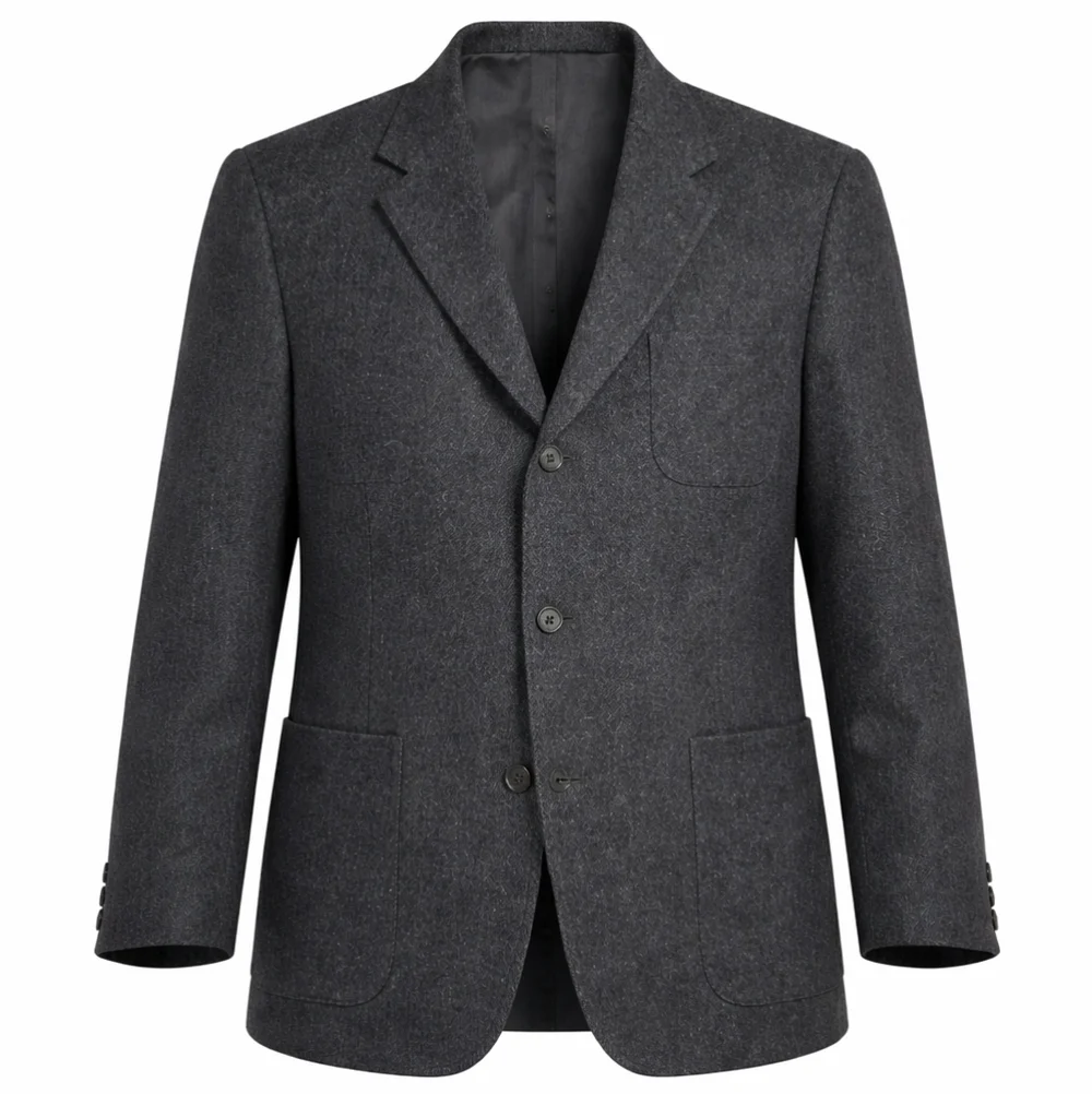 Vintage J.Crew Oarsman Wool Herringbone Blazer Jacket XL Gray Ivy League Preppy